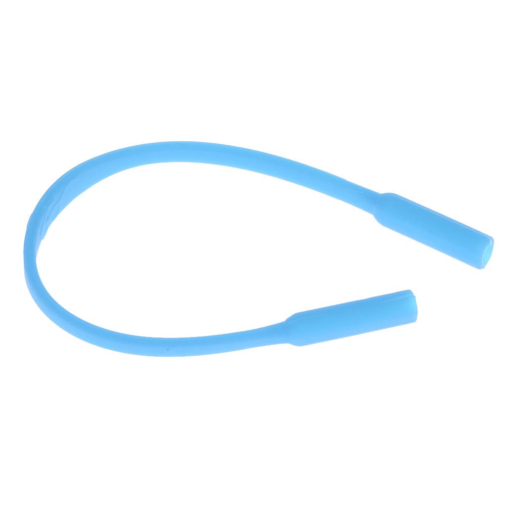 Cordino per occhiali in silicone morbido per bambini, colore blu
