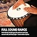 Meinl Percussion Djembe Drum African Hand Drum Instrument for Adults — NOT MADE IN CHINA — Mahogany Wood / Natural Head 13