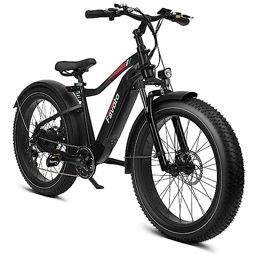 Favoto Electric Bike For Adults, 750W Ebike With Bafang Motor, 48V 14Ah Lg Battery, Shimano 7-Speed, Lcd Dispaly, Throttle & Pedal Assist, Tektro 180Mm Disc Brake, 26" Fat Tire, 20 + Mph, Ul Certified #TOP25