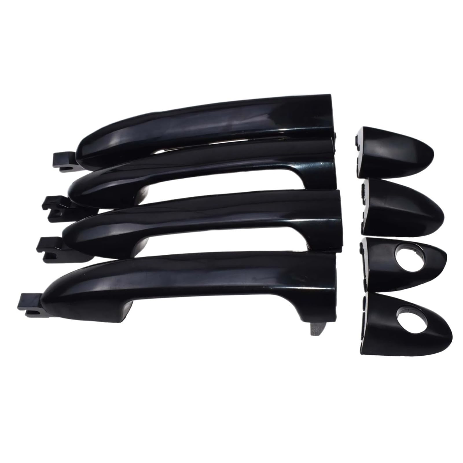 Kpuwers Exterior Door Handle Outside Inside Door Handle Kit 82650-2F000 82660-2F000 83650-2F000 83660-2F000 for Kia for Spectra for Cerato 1.8L 2.0L 2004-2009 Handles Replacement(Outside 4 piece Kit)
