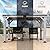 Raysfung 6.5x12.5 FT Wood Grill Gazebo, BBQ Wooden Gazebo with Hardtop Galvanized Steel Roof, Outdoor Cedar Wood Gazebos with 2 Side Shelves for Barbecue, Garden, Deck