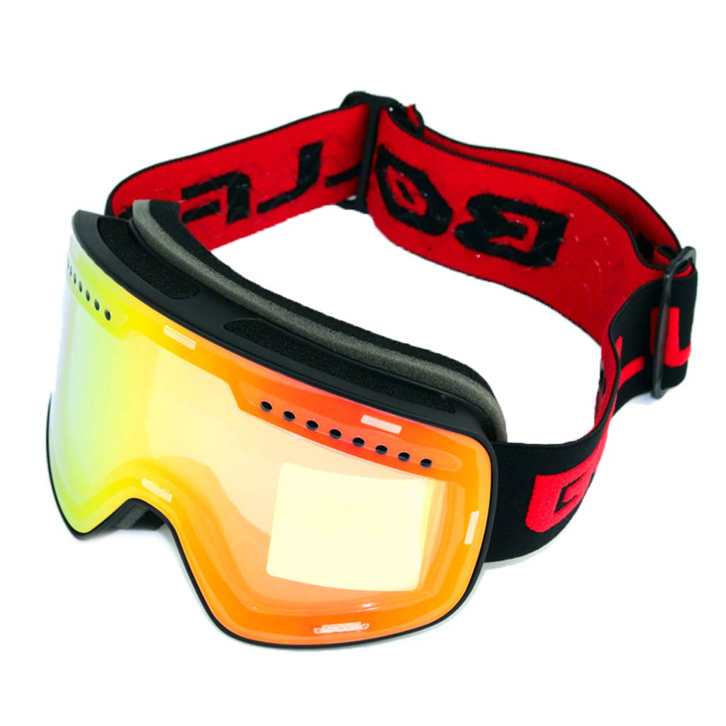 NUEAYMS Lunettes de ski avec double couche amovible anti-buée UV lunettes de soleil gants pour enfants par temps froid
