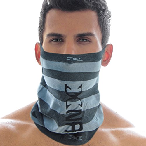BASICO Unisex All Ages Bandanas Infinity Scarf Seamless Face Tube Mask Balaclava (Grey)