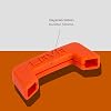 Lava Casting Silicone Handle, Orange