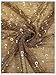 Floerns Women's Sequin Bandana Square Scarf Silk Scarves Mesh Shawl and Wrap for Evening Dresses Brown One-Size