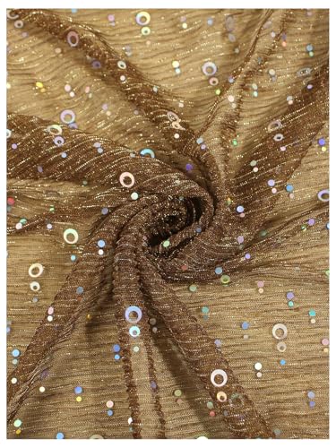 Image of Floerns Women's Sequin Bandana Square Scarf Silk Scarves Mesh Shawl and Wrap for Evening Dresses