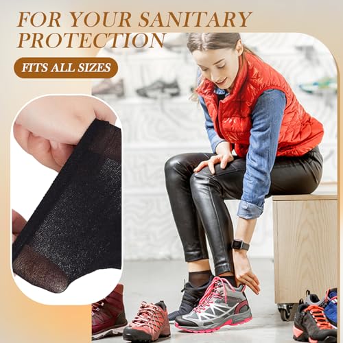 Image of Mepase Disposable Nylon Socks Foot Socks Bulk Ankle Slip on Stocking for Women Guest Men Unisex