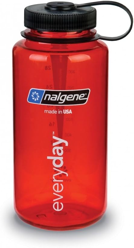 Nalgene Tritan Wide Mouth BPA-Free Water Bottle, Blue w/Black Cap, 32-Ounces - Image 4