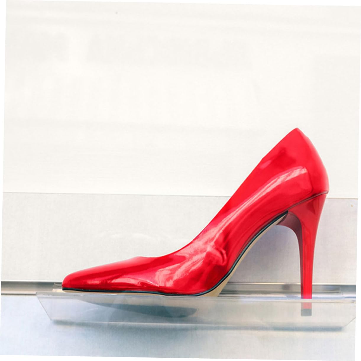 5 Set transparente Schuh-Display-Regale Slatwall Aufbewahrung für Schuhe und Accessoires, vielseitiges Design für Einzelhandel, 4 Stück je Set