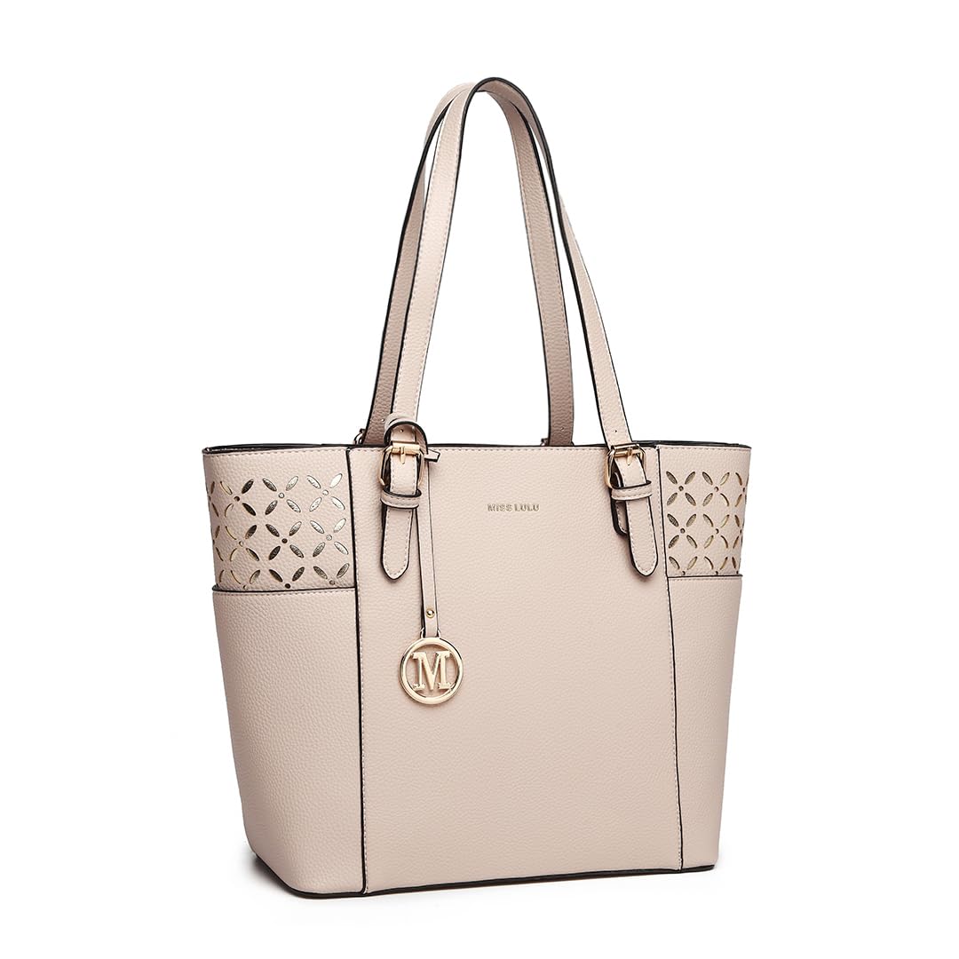 Women's Large Tote Bag with Zip Closure - Top Handle Handbag for School, Work, Travel