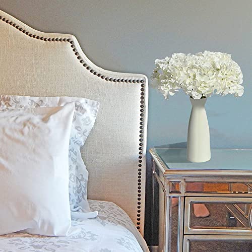 Image of Artificial Real Touch Faux Flower for Vases Roses with Stems Height 13'' Length 7inch, 3 pcs Home Decorations- Cream White