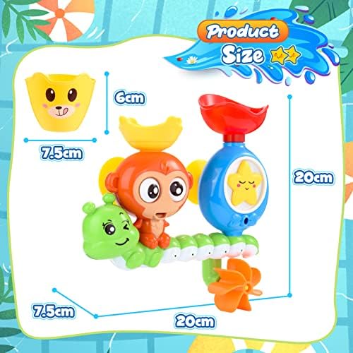 SAITCPRY Monkey Waterfall Bath Toys - Gifts for Kids