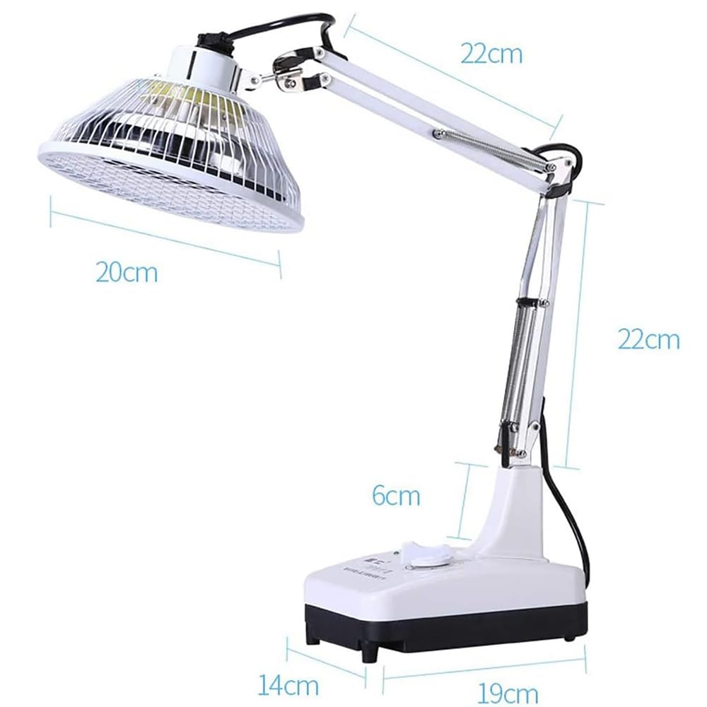 Lámpara Calefactora TDP, Luz De Terapia De Calentamiento Con Masaje Infrarrojo De 250 W Con Brazo Flexible, Ajuste De 0 a 60 Minutos, Alivio Rápido Del Dolor Para La Belleza, Termoterapia Muscular