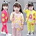 GLYJRXFS New Children Girls Fashion Clothing Sets Autumn Winter 3 Piece Suit Hooded Coat Clothes Baby Cotton Tracksuits