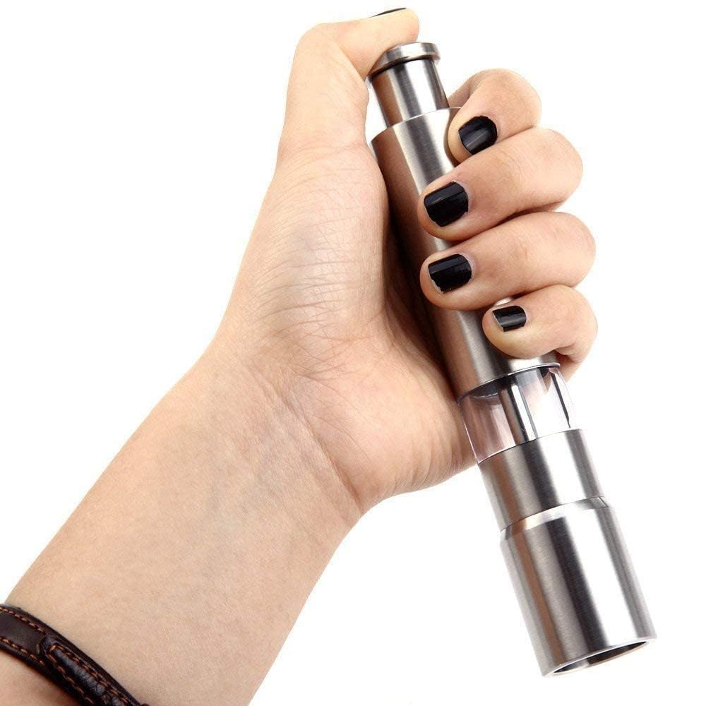 Salt and Pepper Grinder Pepper Shaker Mill Kitchen Adjustable Stainless Steel Spice Muller with Clear Acrylic Window Ceramic Grinder Core-1 pic-image-26