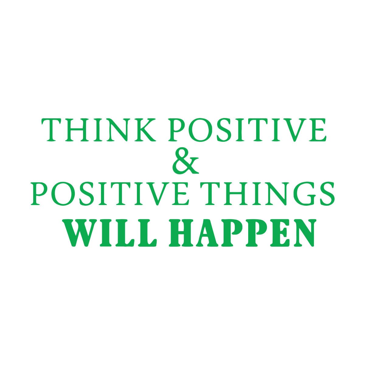 Optimistic Wall Decals Modern Office Think Positive Phrases Art Decor Vinyl Children Bedroom Removable Window Door Stickers Extra Large - 70x166cm โ image 1