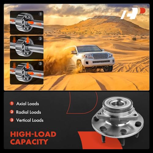 A-Premium Front Wheel Bearing and Hub Assembly with 7-Lug Compatible with Ford F-150 F150 2000-2001, F-250 F250 1997-1999, F-250 HD 1997-1997, 4WD, with 2-Wheel ABS by A-Premium - Used condition - Image 4