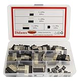 Didamx 120Pcs 2.54MM 6Pin 8Pin 10Pin 10MM Long Needle Female Pin/Double Row 3-Pins Header Strip Stackable Header for Arduino