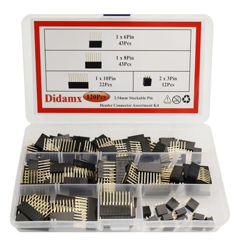 Header empilable 2.54 mm pour Arduino avec barrette de broches femelles 6/8/10 pin pour shield