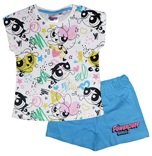 POWERPUFF GIRLS - Pijama - para niña Azul Azul 7 años