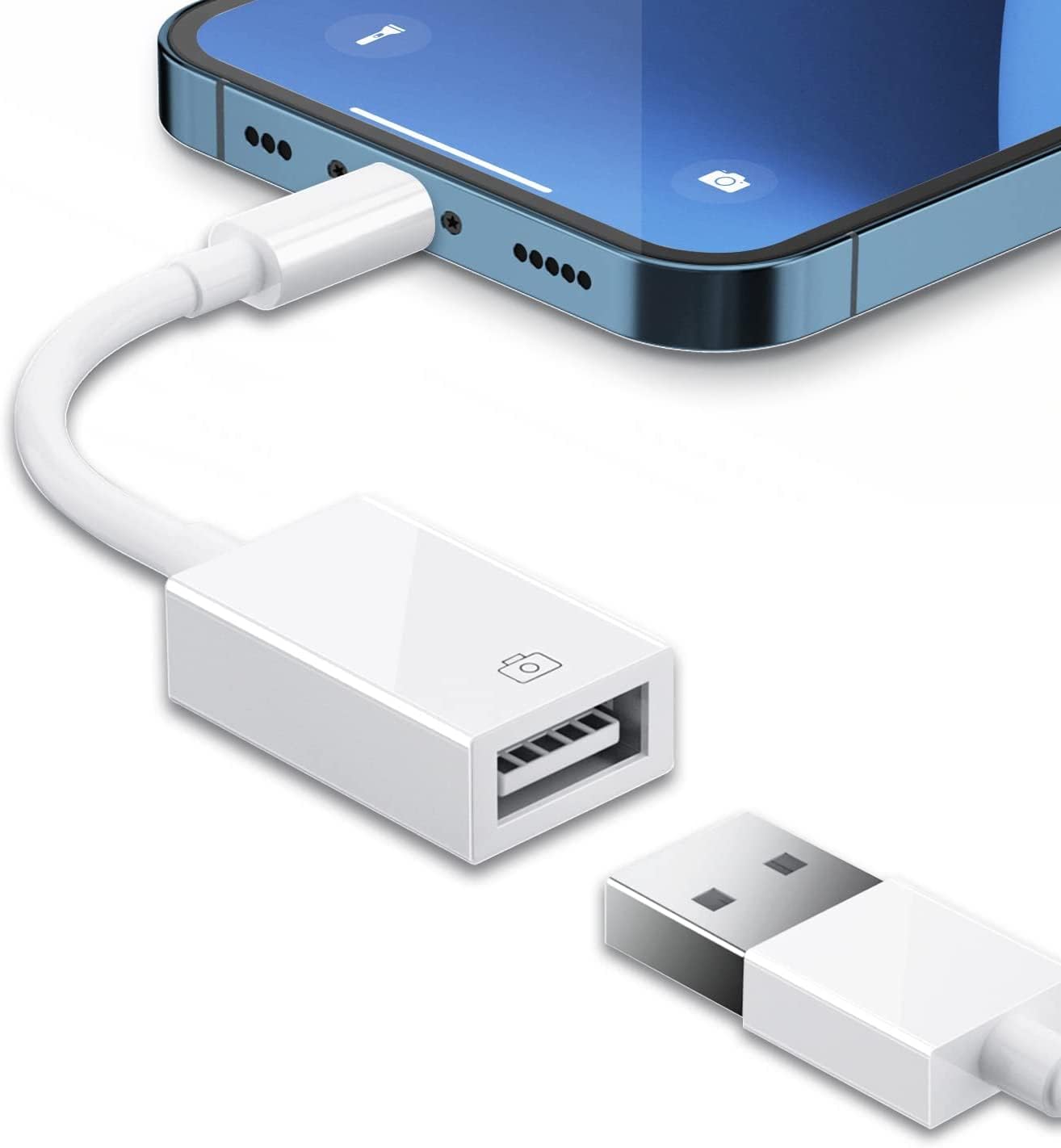 Amazon.co.jp iPhone USB 変換 アダプタ USB カメラ アダプタ OTG機能 ケーブル 最新 iOS14 双方向