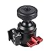 NovelGoal Tripod Head Standard 1/4 Inch Screw Interface Ballhead Adapter for Digital SLR Cameras Monitor Vlog Flash Light Microphone (Type A 1x Cold Shoe)