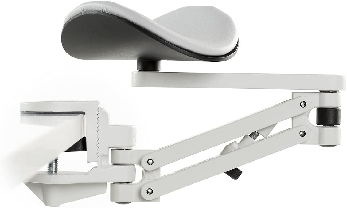 ErgoRest 30013 Articulating Arm Support - White - Standard Arm (14.25"), Standard Pad (5.125")