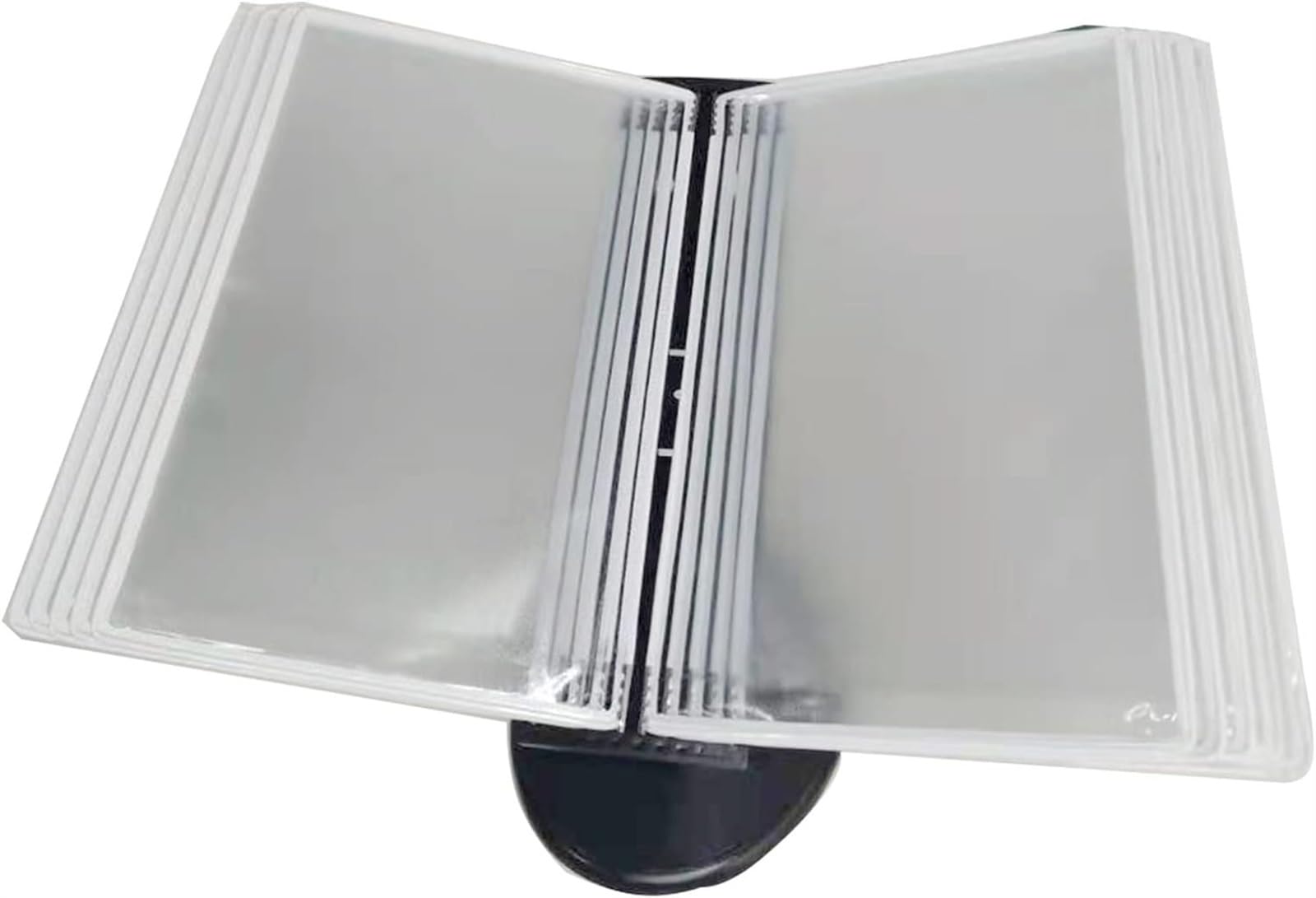 Noxozoqm A Wall-Mounted 4 File Folders,10 Page, Wall Office Reference Organizer,Pvc Nd Metal, Replaceable Pocket(Color:a)