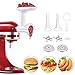 Accessoires de hachoir comme Aide de cuisine Supporter Broyeurs, hachoir pour viande dure, pour fabriquer des saucisses Compatible avec tous les broyeurs, comprend 2 tubes de poussoir à saucisses