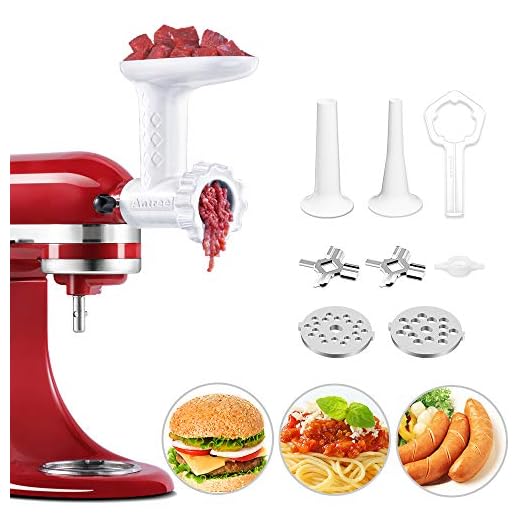 Antree - Hachoir et machine à saucisses pour robot KitchenAid