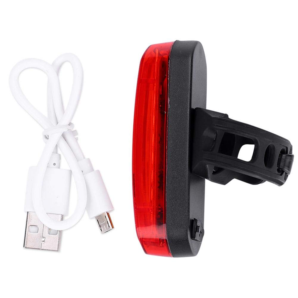 Feu Arrière Vélo LED Rechargeable USB-C - 7 Couleurs Changeantes - 5 Modes - Étanche IPX6 - Sangle Silicone