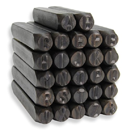 打刻印 スチールスタンプ アルファベット 逆文字 4mm