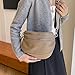 Fashionable Wide Strap Shoulder Bag Simple Casual Crossbody Bag Solid Color Commuting Chest Bag for Travel Work