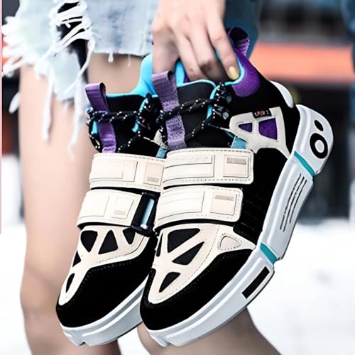 Unisex Platform Shoes Women’s Fashion Casual Chunky Sneakers Aesthetic Walking Dancing Jogging Couple Shoes3