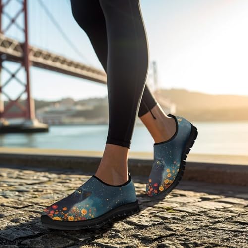 Image of Women's Loafers Slip On Slip Shoe Casual Walking Shoes Non Slip Work Shoes Mesh Athletic Sneakers