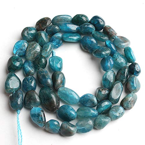 Love Beads Natural Stone Irregular Blue Apatite Beads 4-7mm Beads for Jewelry Making DIY Beads Bracelets 15inches