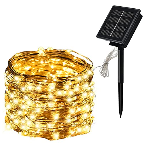 Guirlande de jardin solaire étanche pour illuminer vos soirées d'été en lumière chaude