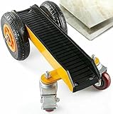 Schwerlast Materialtransportwagen - 300 kg Kapazität mit Vollgummirädern zum Bewegen von Stein, Glas, Sperrholz und Türen, Industriewerkzeug für einfachen Transport