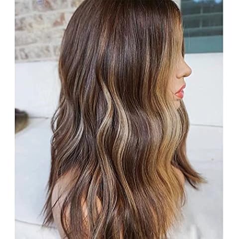 Highlight #4/27 Oulaer Hair for Black Women 12inch Brazilian Remy Hair 13x6 HD Transparent Lace Front Wig Body Wave Human Hair Wig 150% Density with Baby Hair Natural Hairline Glueless Knots Cover