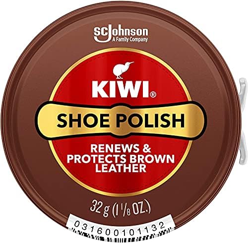 Kiwi Shoe Polish Paste, Brown, 1-1/8 Ounces, 3-pack