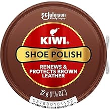 Kiwi 10113 1-1/8 Oz Brown Shoe Polish