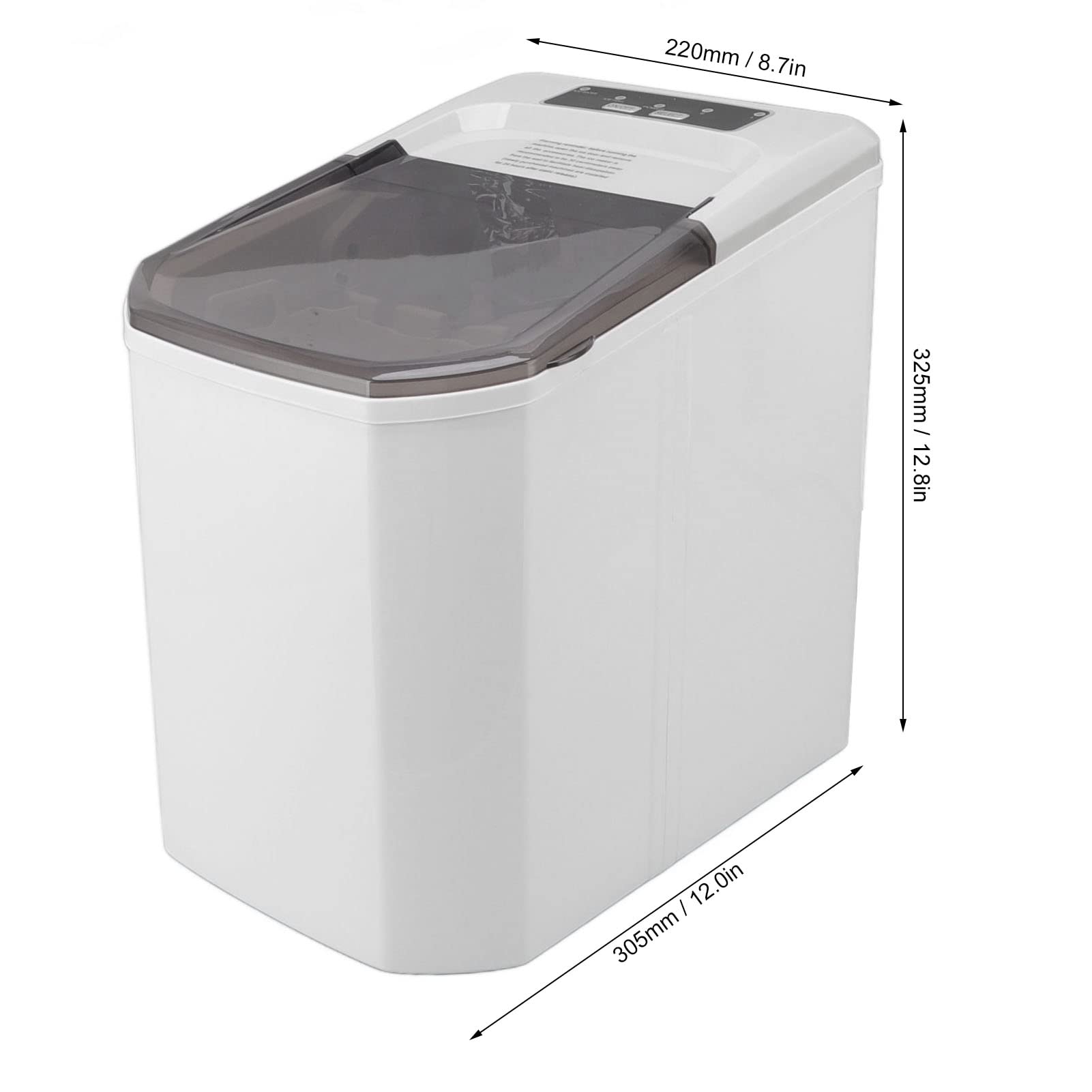 Macchina per il Ghiaccio da Banco GSN Z6, Mini Macchina per Cubetti di Ghiaccio Portatile per Casa, Ufficio, Bar e Uso Commerciale