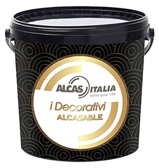 Foto di Alcas Italia Pittura decorativa per interni effetto sabbiato perlato 2,5 Litri (Pearl (Perlato) soft)