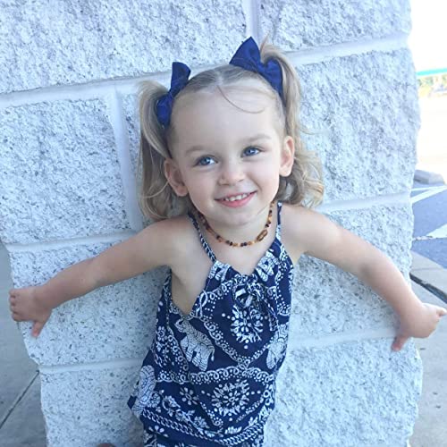 40 Pcs Hair Bows For Girls Toddler Hair Ties 3 Inch Bow Rubber Bands Ponytail Holders Elastics Pigtail Bows Hair Accessories For Girls Baby Toddler #TOP3