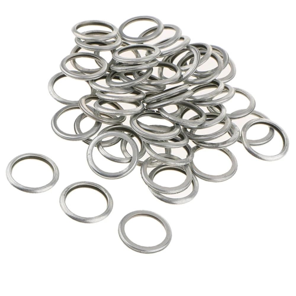 Joint de rondelle d'écrasement Pour 16mm, OEM 803916010, 100 pièces, joints bouchon vidange d'huile Jauge d'huile