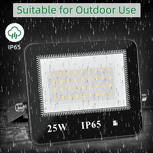 Rfpp FL-50W Led Flood Light Outdoor,2Pack 25W Plug In Motion Sensor Light With 5Ft Cord,120V Security Lights With Photocell Waterproof 5700K Flood Lights Lighting For Yard Backyard House Wall thumb #5