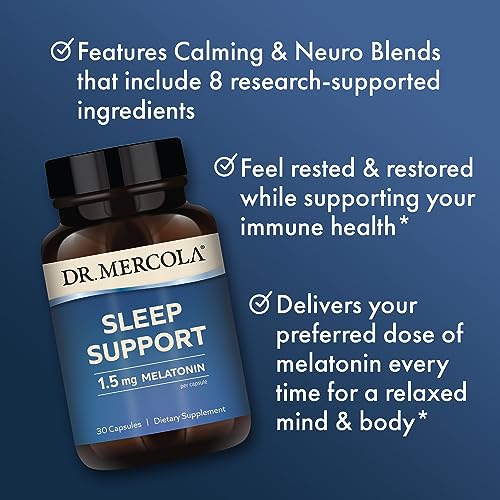 Dr. Mercola Sleep Support with Melatonin, 1.5mg Melatonin Per Serving, 30 Servings (30 Capsules), Dietary Supplement, Supports Healthy Sleep and Mental Focus, Non-GMO - Image 5