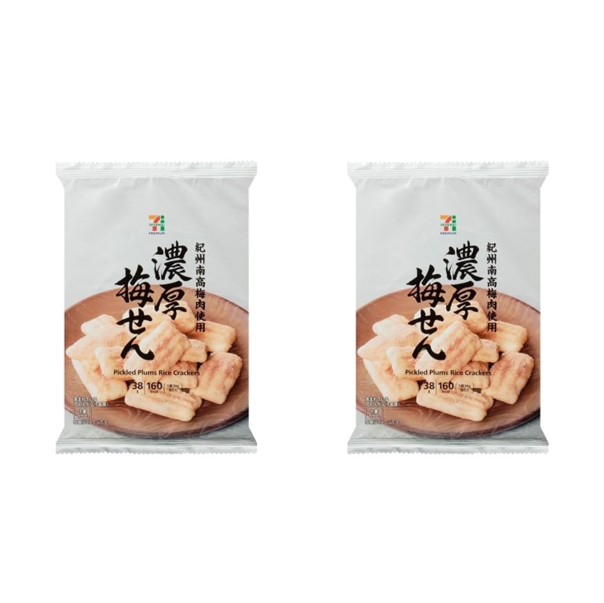 Amazon.co.jp: セブンイレブン 濃厚梅せん 38g 2袋セット 梅