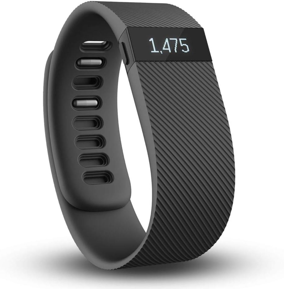 Fitbit Charge Wireless Activity Wristband, Black - Large, FB404BKL