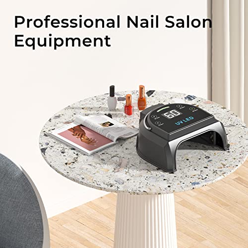 80W-Professional-Cordless-UV-LED-Nail-Lamp-UV-Lights-for-Nails-with-45-Beads-and-Rechargeable-Battery-Portable-LED-Gel-Nail-Curing-Dryer-Nail-Polish-Machine-for-Salon-or-Home-Black